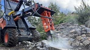 Гидромолот на мини-погрузчик Нева 10738